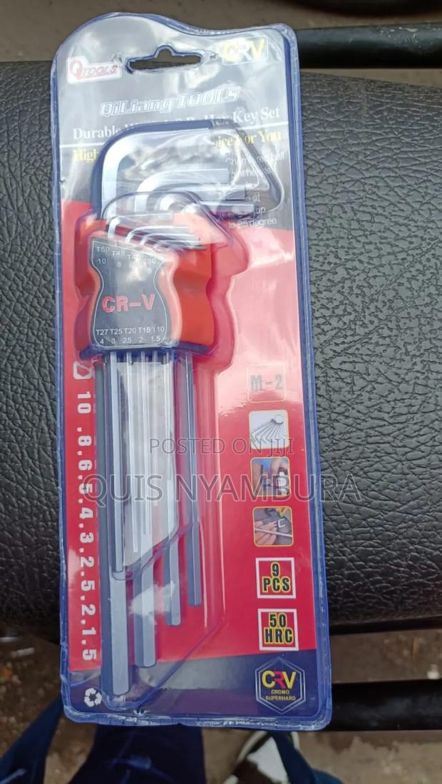 Allan Key Set, Chrome Allan Key Set