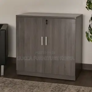 2-Door Wooden Credenza Cabinet