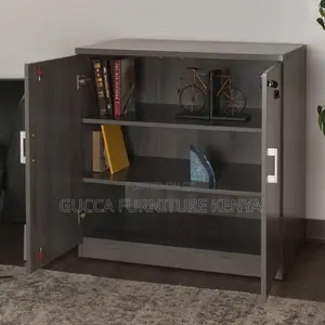 2-Door Wooden Credenza Cabinet