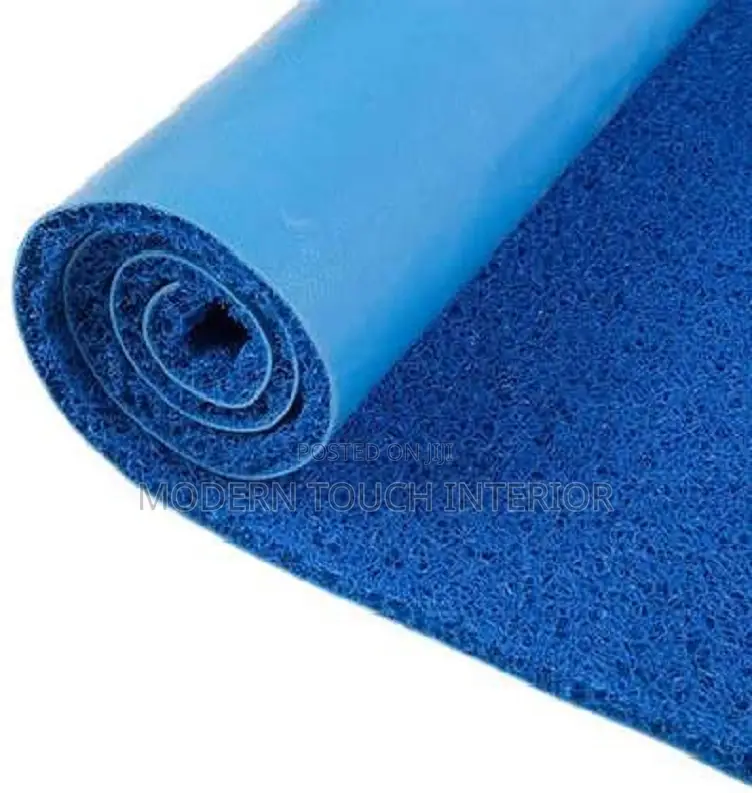 Blue PVC Spaghetti Carpet