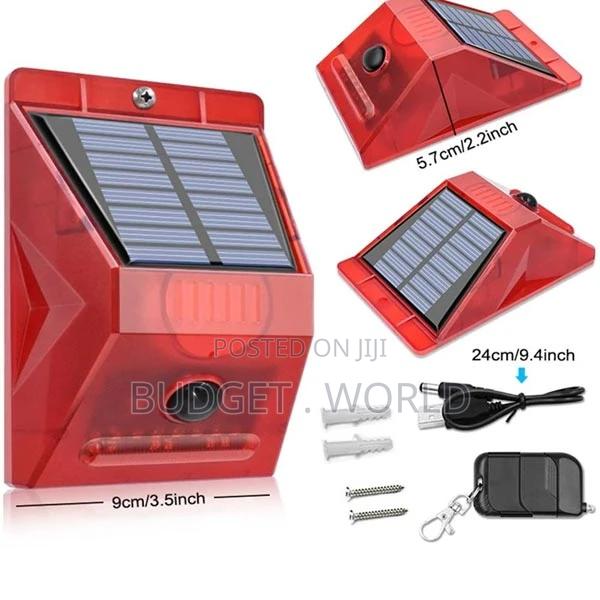 Motion Sensor,Solar Strobe Light Outdoor Solar Alarm Lamp