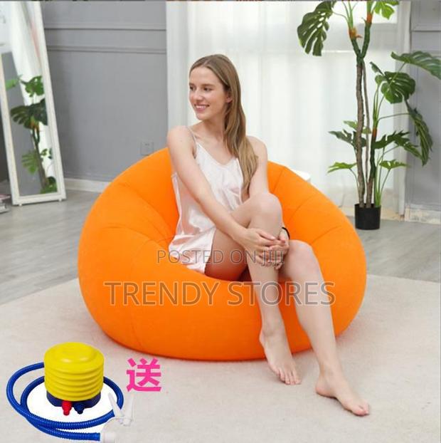 Orange Inflatable Sofa - main view