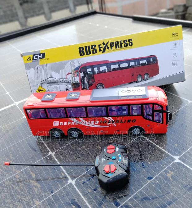 Remote Control City Toy Bus for Kids - main view
