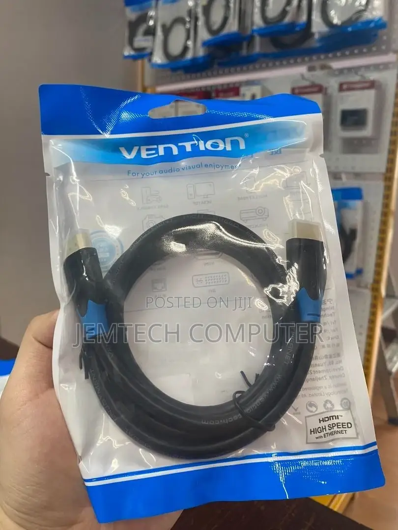 ~Vention Nylon Braided HDMI Cable 1M Black Metal Type`