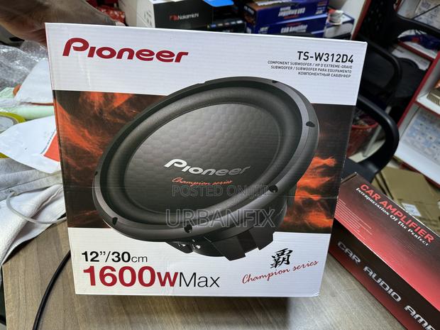 Pioneer 1600watts Ts-W312d4 Double Coil Bass Subwoofer