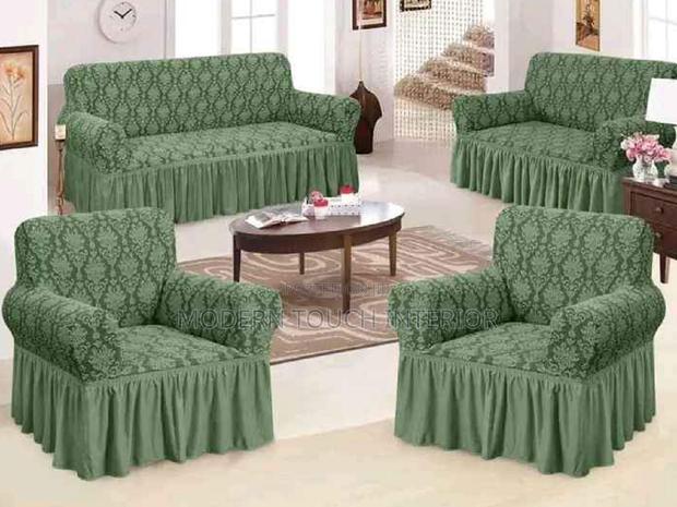 7 Seater Jacquared Sofa Cover