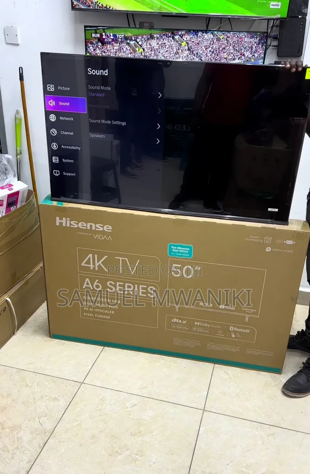 Hisense 50" Smart Uhd Frameless Tv A6 Series New Model