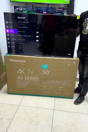 Hisense 50" Smart Uhd Frameless Tv A6 Series New Model