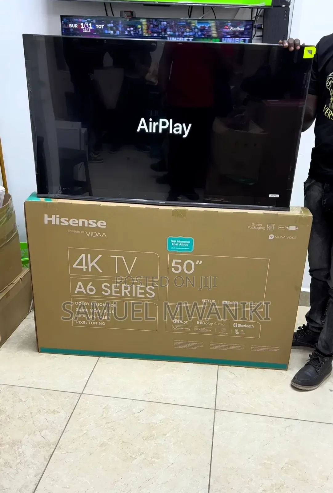 Hisense 50" Smart Uhd Frameless Tv A6 Series New Model