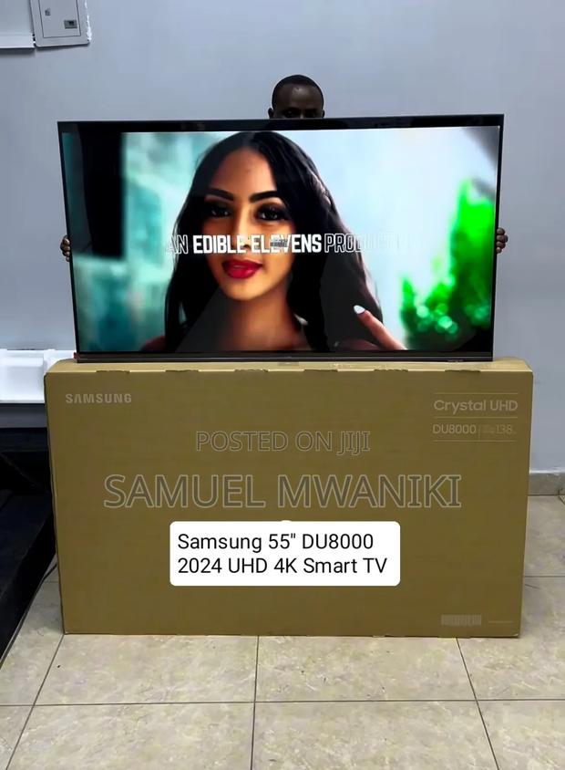 Samsung 55" Crystal Uhd Du8000 Series HDR Smart TV 2024