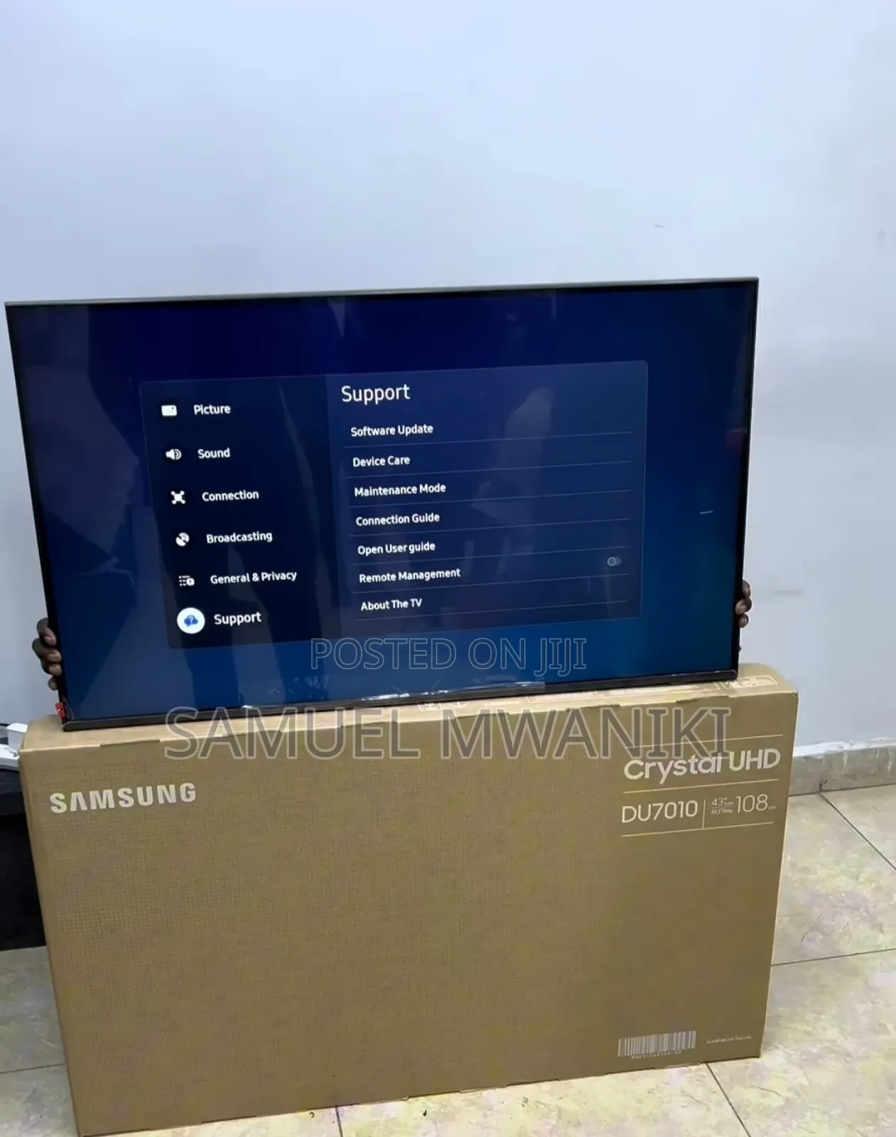 Samsung 43" Crystal Uhd Du7010 Tizen Os Smart Tv New Model