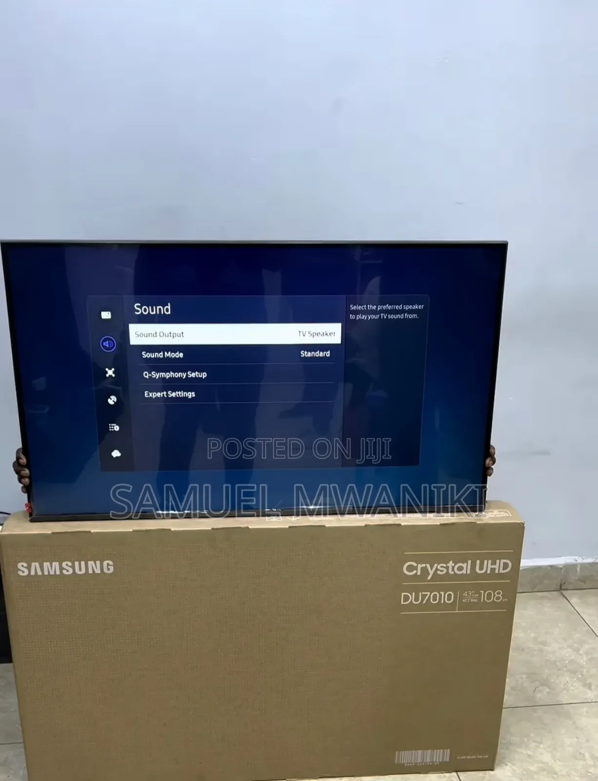 Samsung 43" Crystal Uhd Du7010 Tizen Os Smart Tv New Model
