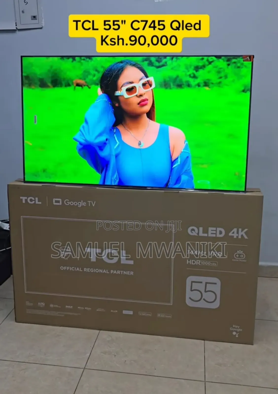 TCL 55'' C745 Qled Gaming TV Uhd HDR 144hz (2024) Model