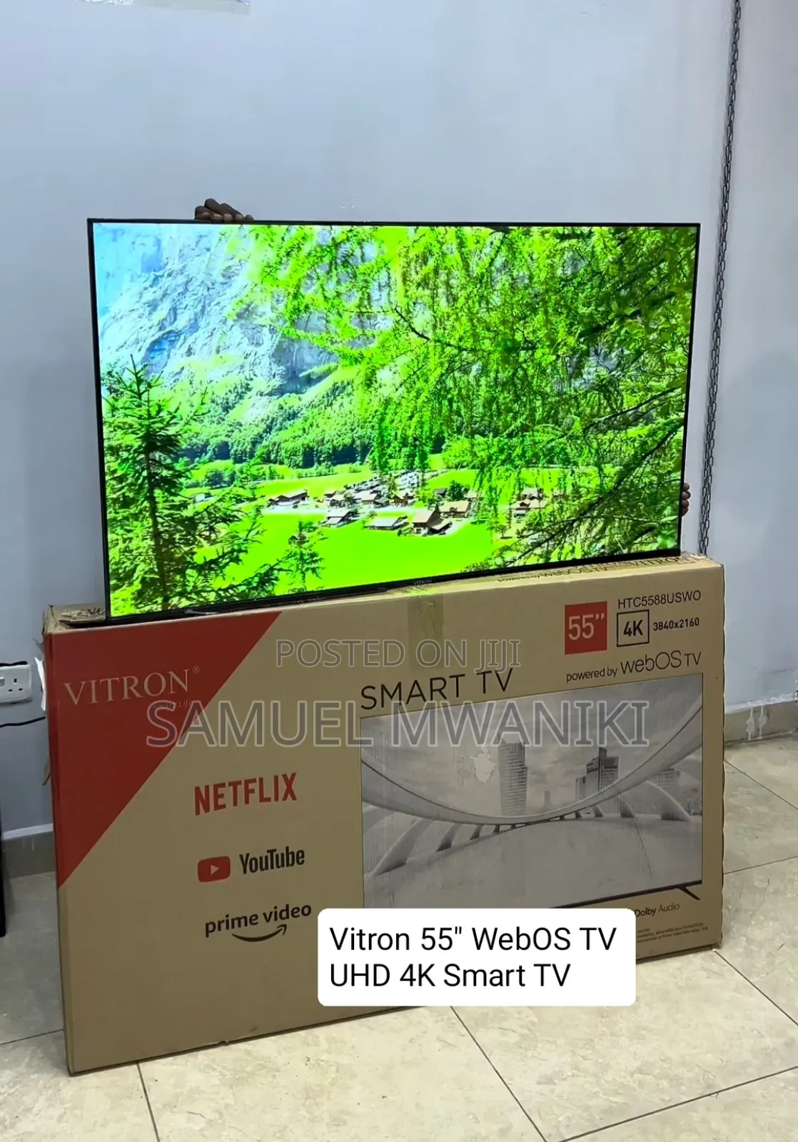 Vitron 55” Webos Smart Uhd Frameless Tv With Magic Remote