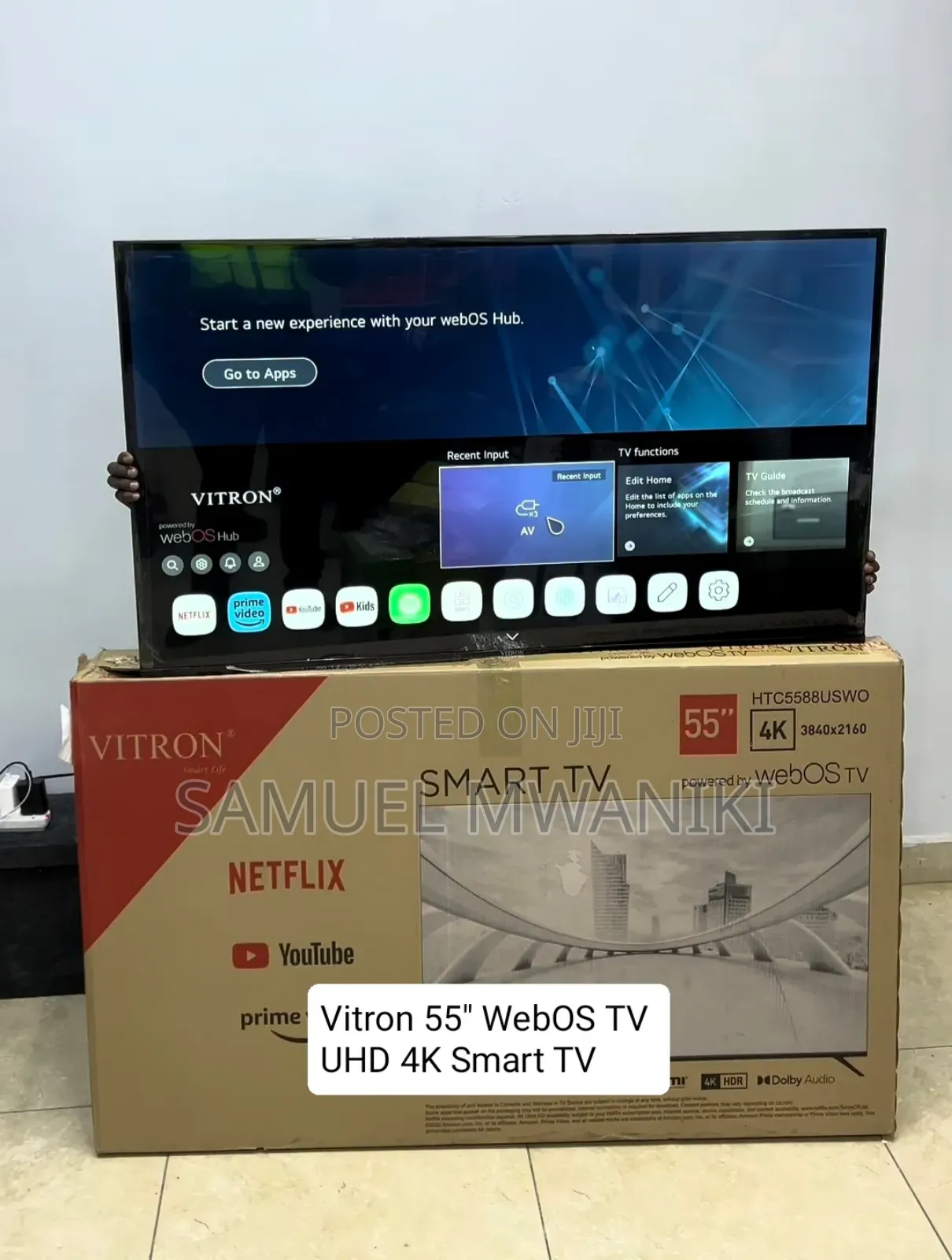 Vitron 55” Webos Smart Uhd Frameless Tv With Magic Remote