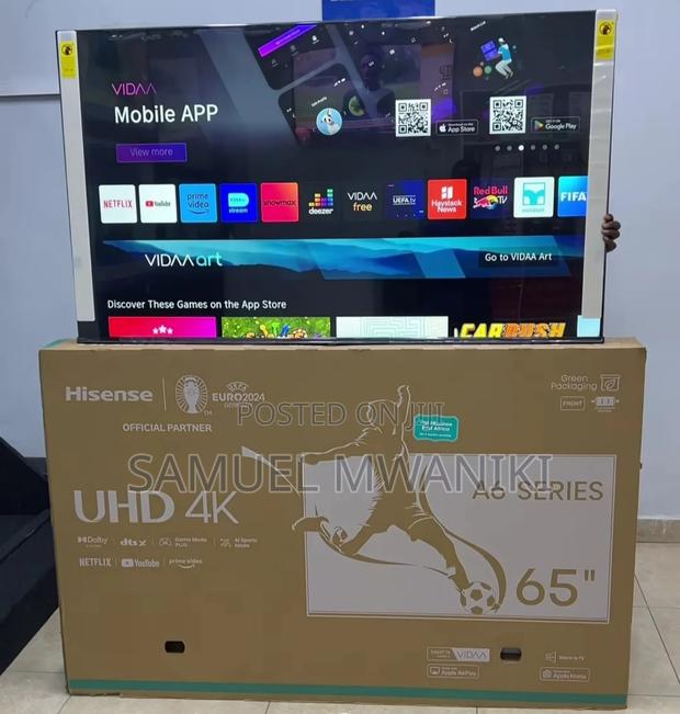 Hisense 65" Uhd Smart Tv 65a6k Series New Model