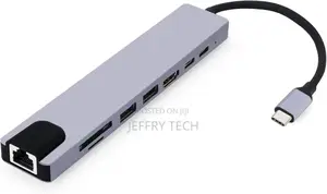 USB C Hub, 8 in 1 USB C Hub Multiport Adapter With HDMI O