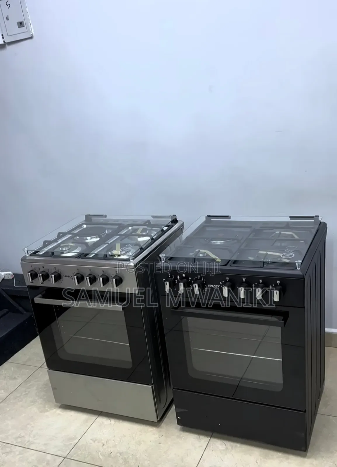 Legacy 60 by 60 3 Gas + 1 Electric Standing Cooker Silver