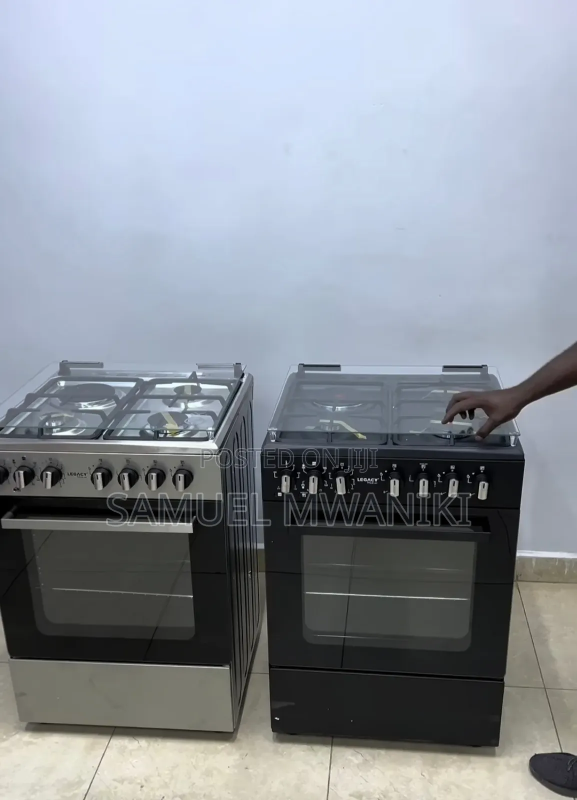 Legacy 60 by 60 3 Gas + 1 Electric Standing Cooker Silver