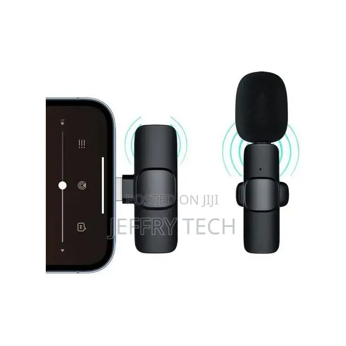 Plug Play Wireless Lavalier Microphone for iPhone, Type