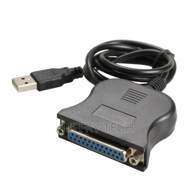 USB Male to DB25 Female Port Printer Parallel Converter-