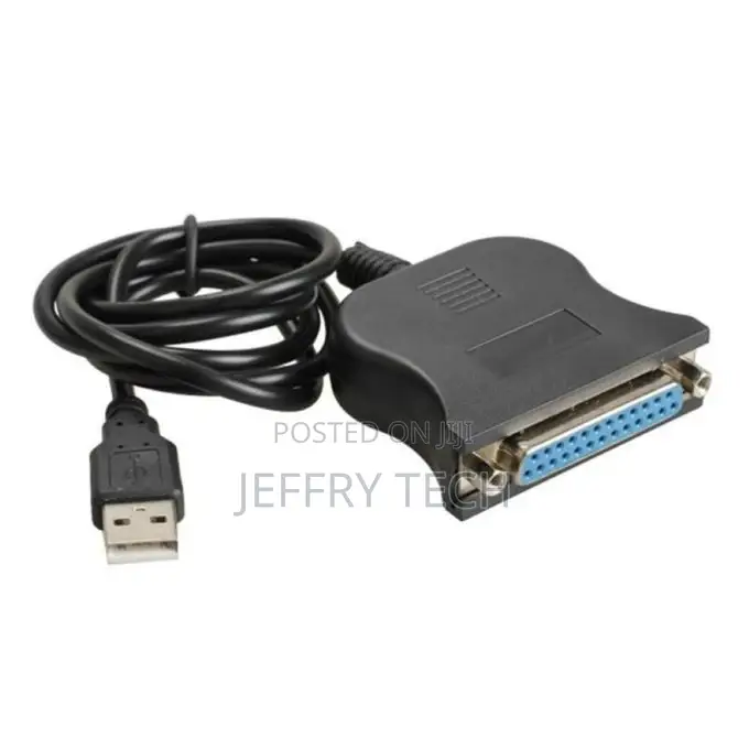 USB Male to DB25 Female Port Printer Parallel Converter-