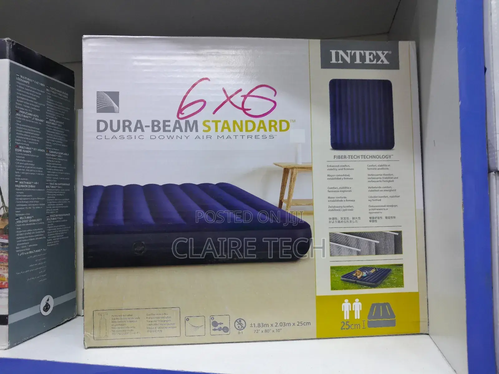 Inflatable Mattress (6 By6 Feet) With a Free Electric Pump