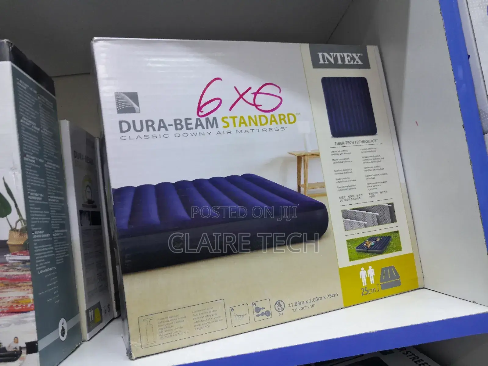 Intex Inflatable Mattress 6 By6 With Inflator Intex
