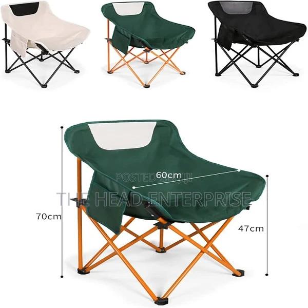 Green Portable and Foldable Camping Seat Available - main view