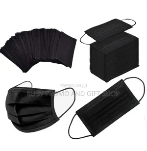 Premium 3 Layer Black Disposable Masks