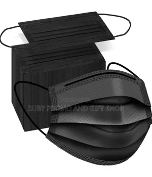 Premium 3 Layer Black Disposable Masks