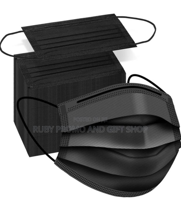 Premium 3 Layer Black Disposable Masks