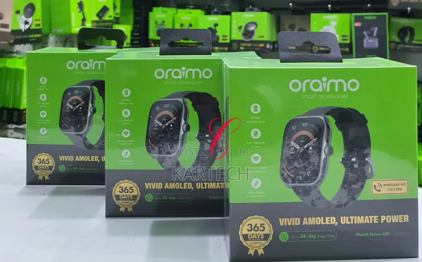 Oraimo Watch Nova AM OSW-812 2.01" AMOLED Screen Smart Watch