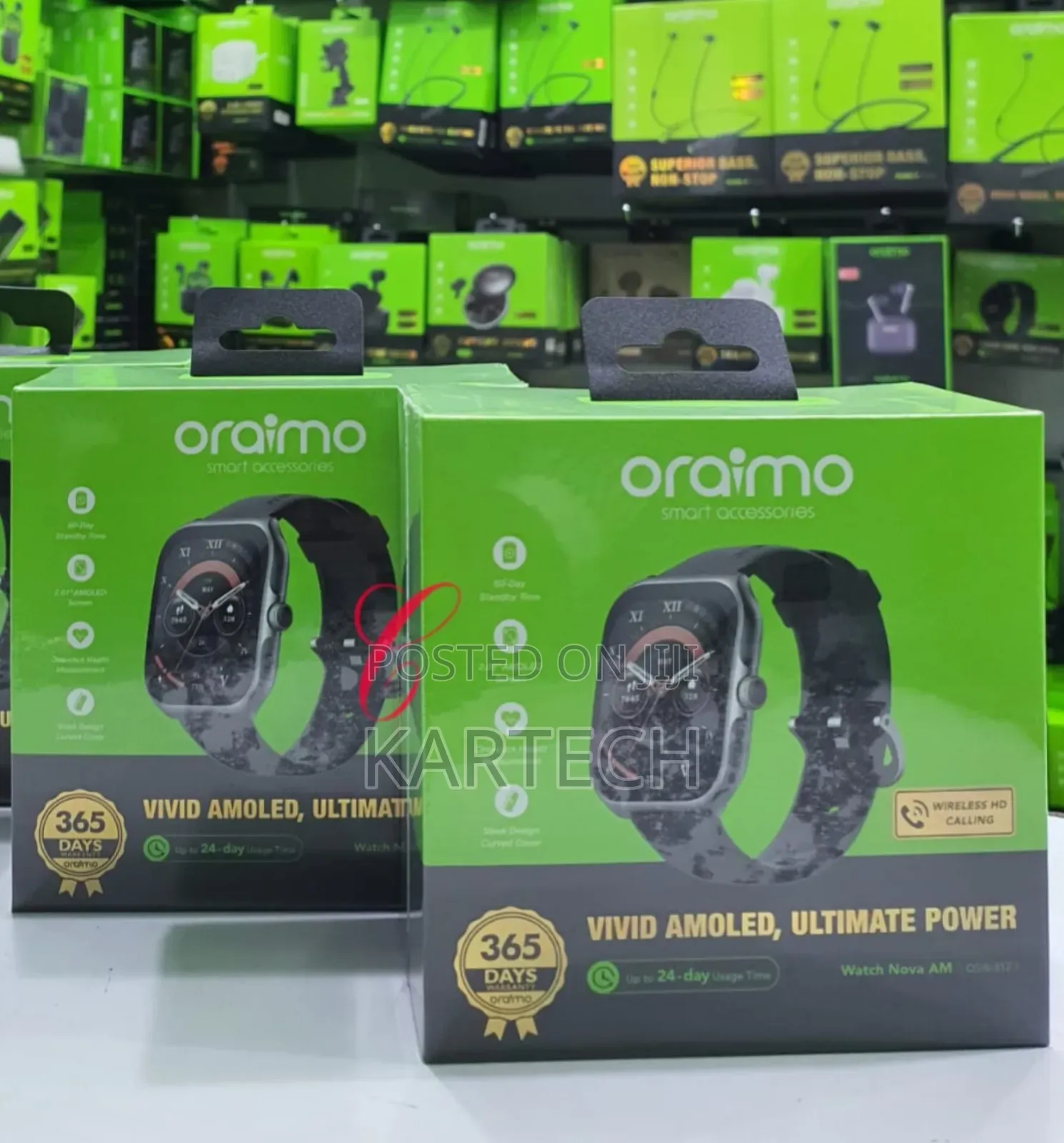 Oraimo Watch Nova AM OSW-812 2.01" AMOLED Screen Smart Watch