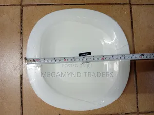 6pc Luminarc Plate 27cm/ Plain White Square Plate