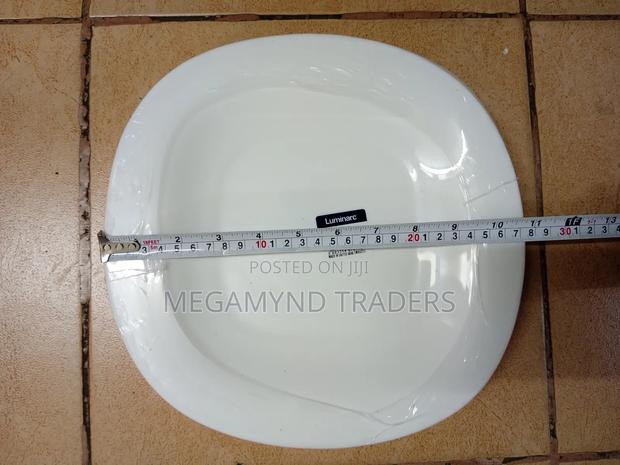 6pc Luminarc Plate 27cm/ Plain White Square Plate - thumbnail 3