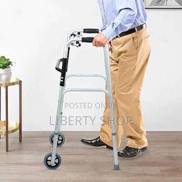 Foldable Walking Frame With Wheel - main view