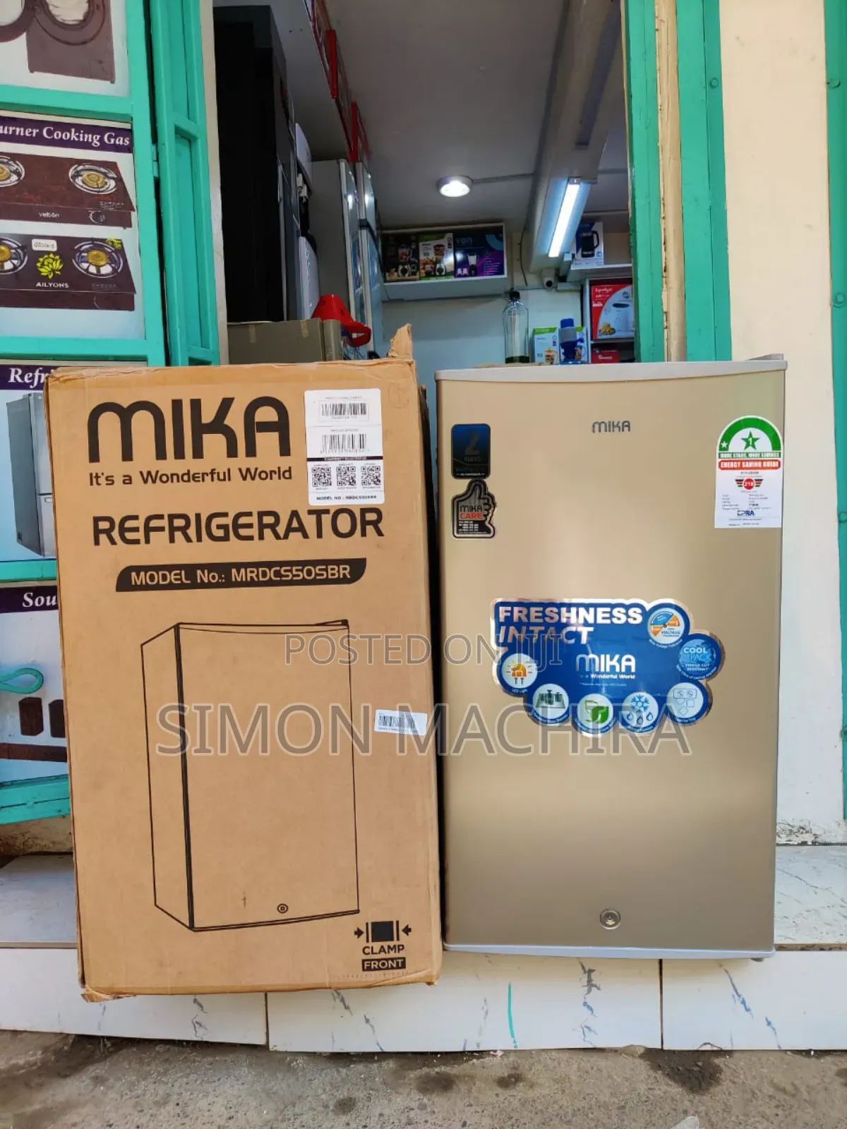 Mika Single Door Fridge 93litres