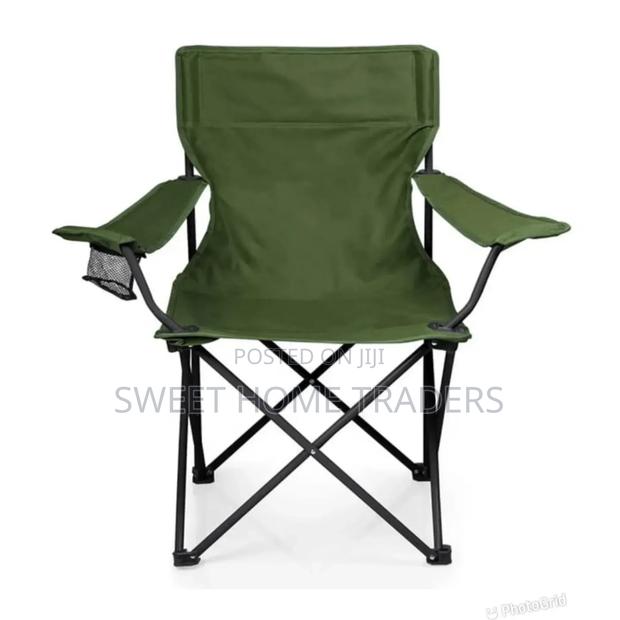Quality Green Camping Chair - main view