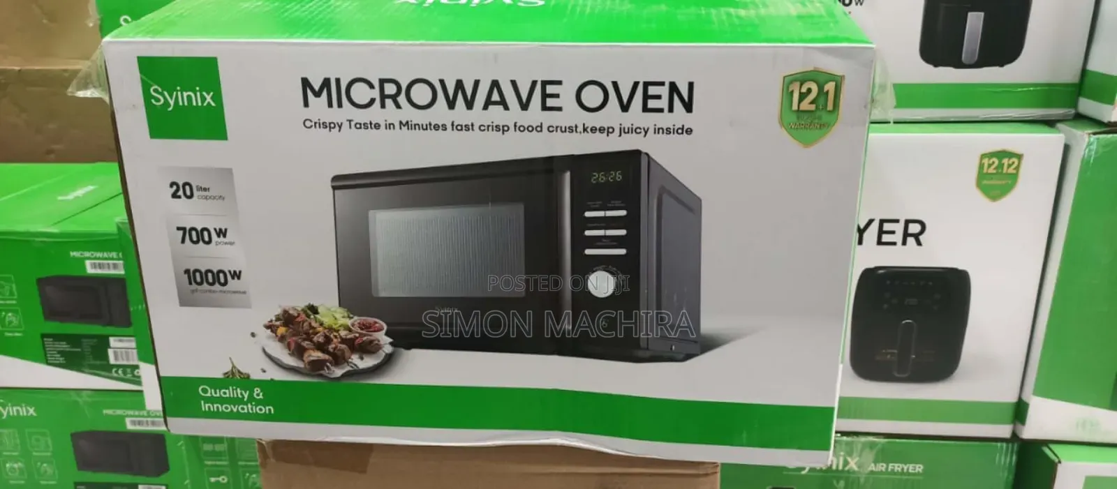 Syinix Digital Microwave With Grill