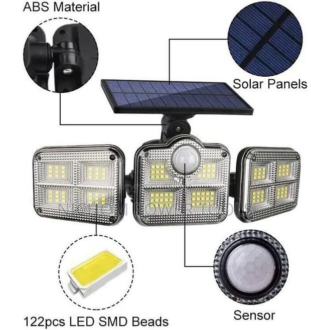 Solar Light Three Rotatable Heads Solar Motion Sensor - main view