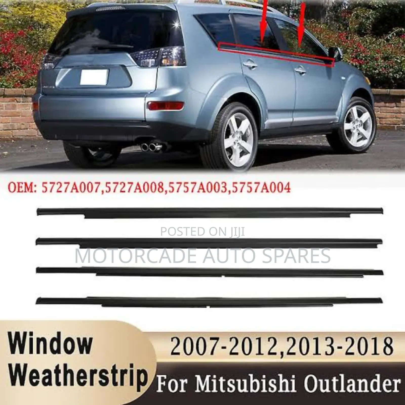 Mitsubishi Outlander 2007-2014 Weather Strips Moulding