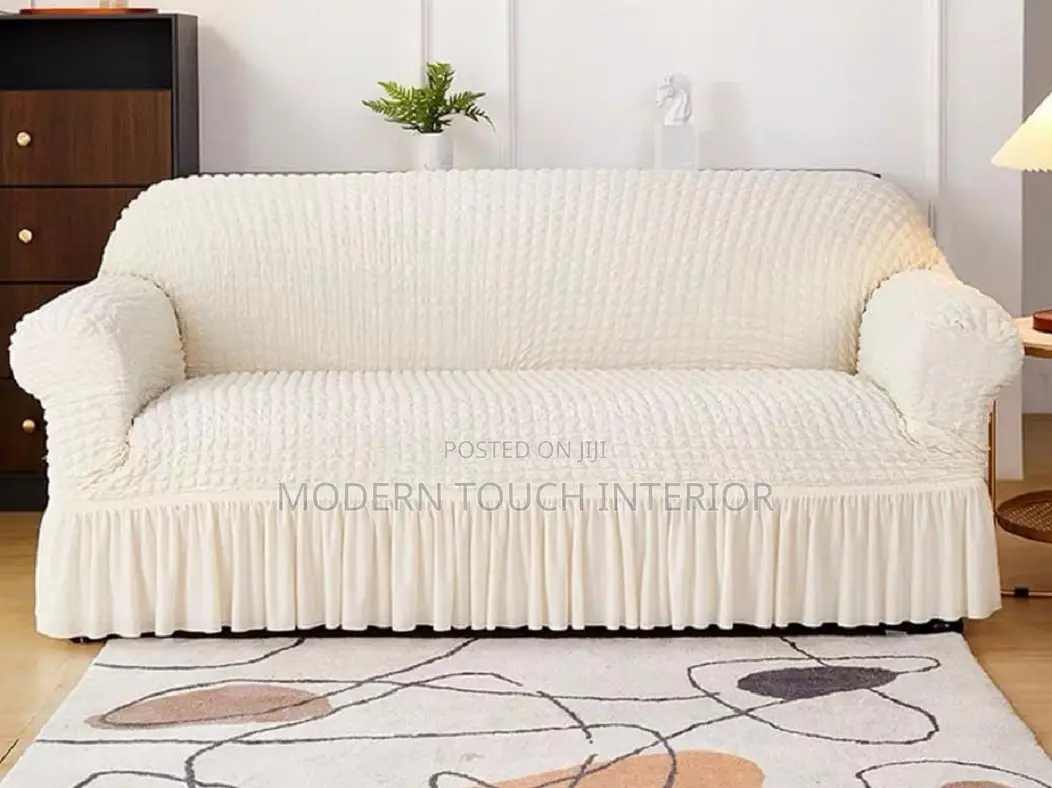 3 Seater White Sofa Cover