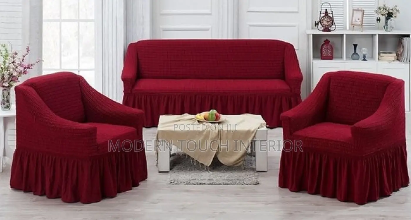 Maroon 5 Seater Sofa Cover