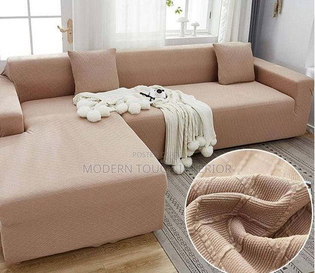 L-Shape Plain Sofa Cover