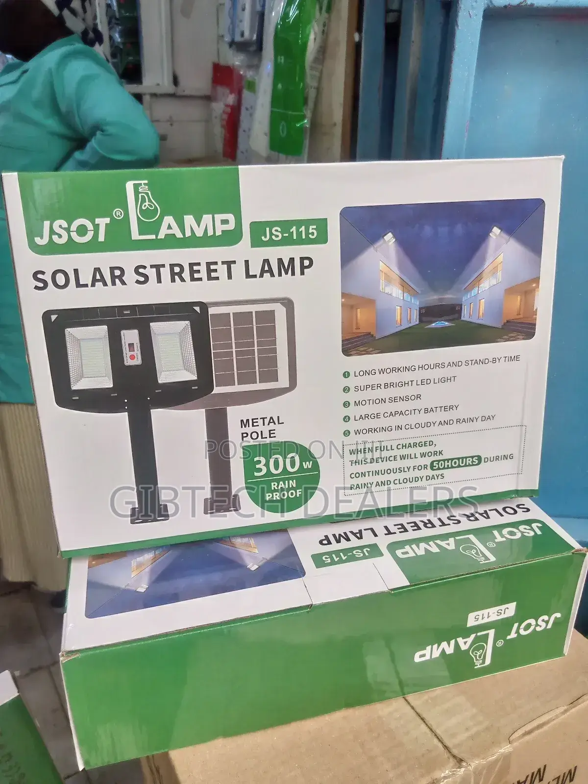 Js 115 Solar Street Light Lamp 300watts