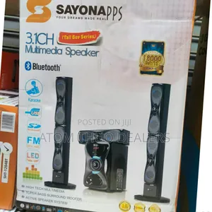 Sayona SHT-1204BT 3.1CH Tall Boy Subwoofer Speakers