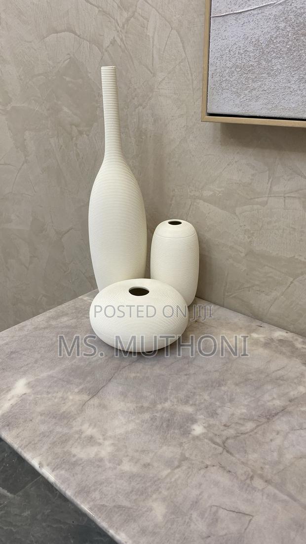 Quality Simple Ceramic 3 in 1 Modern Home Decor Vase Se - main view