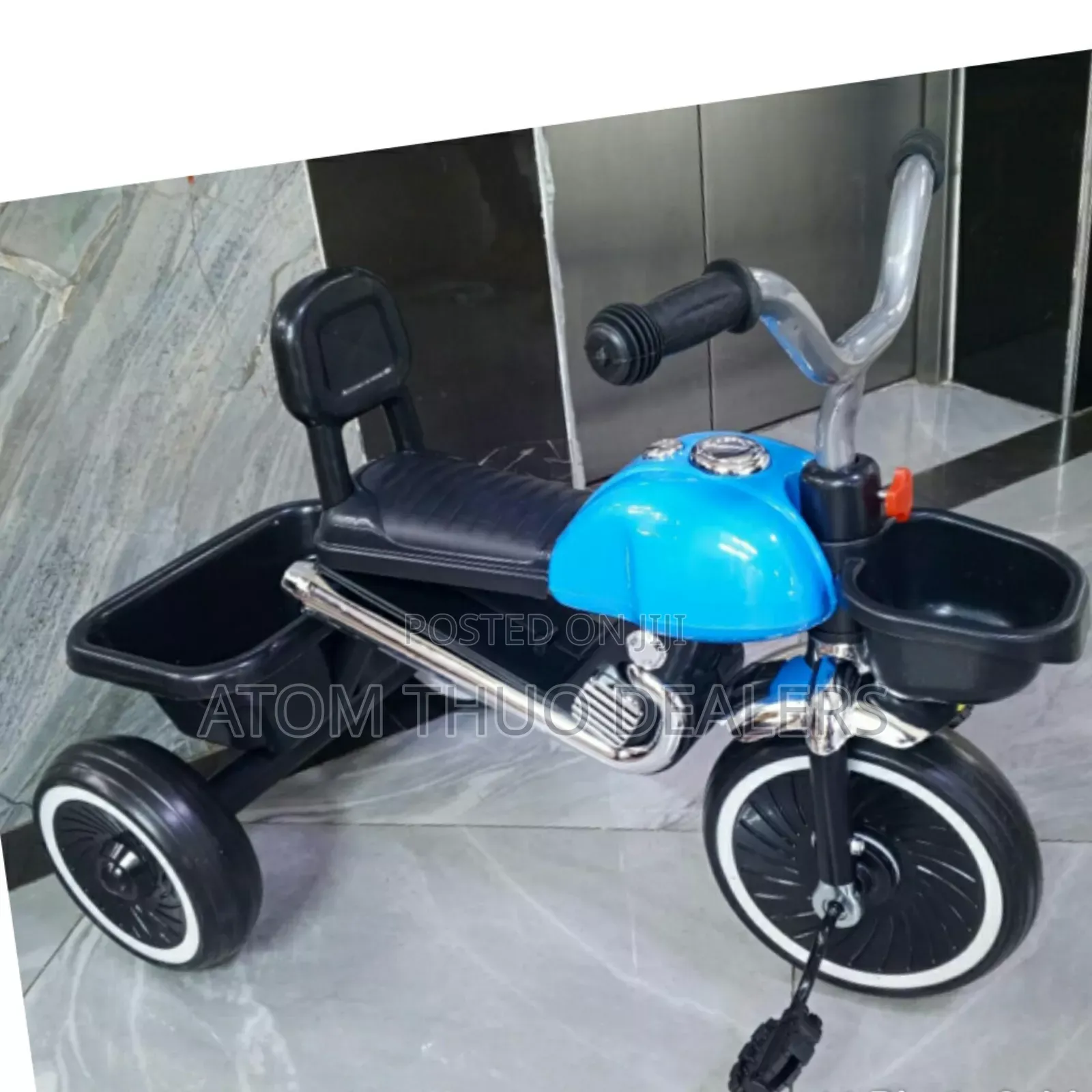Blue Kids Tricycle-Big Tricycle