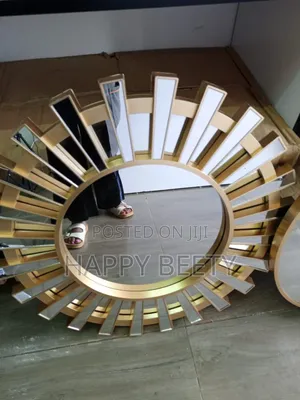 Decorative, Round Sunburst Wall Mirror(60cm )